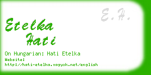 etelka hati business card